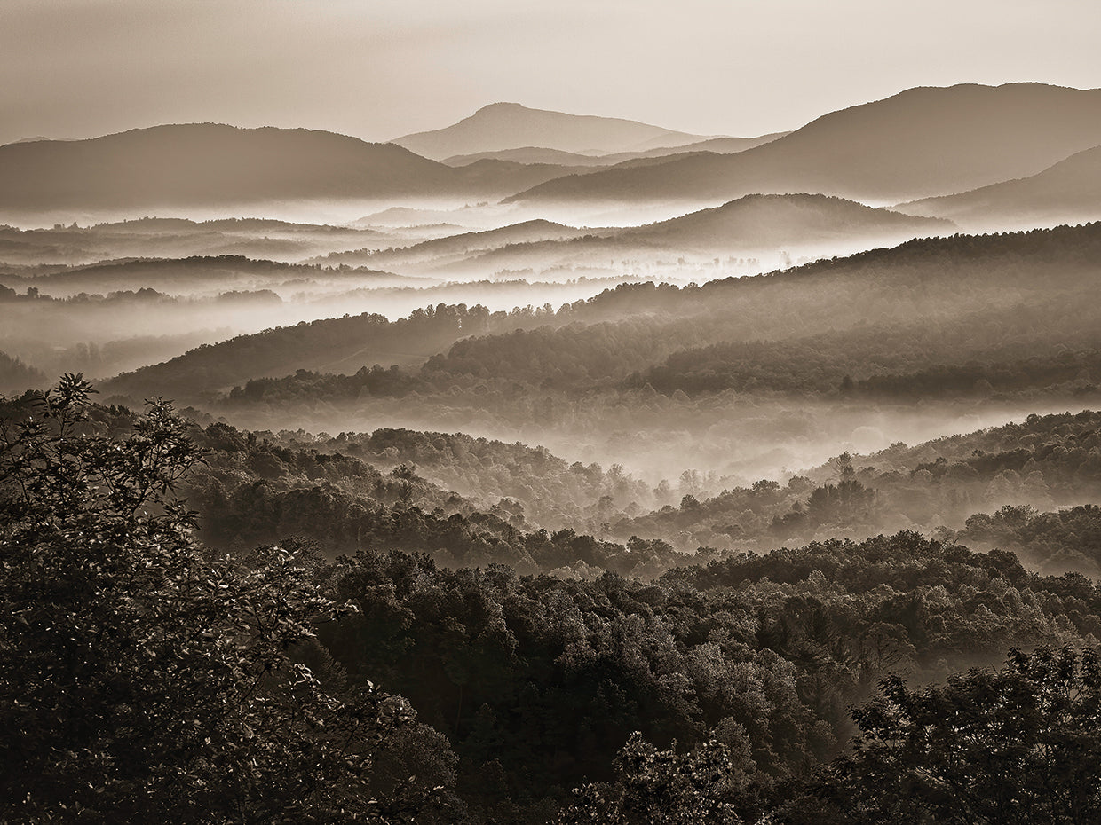 View from the Blue Ridge Parkway, Blue Ridge Mountains, NC