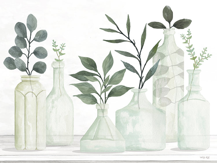 Bottles and Greenery II