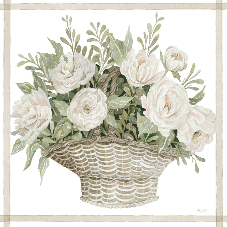 Basket of Peonies