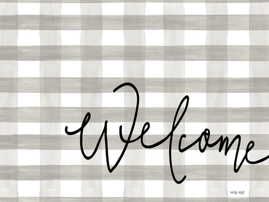Checkered Welcome Canvas Print