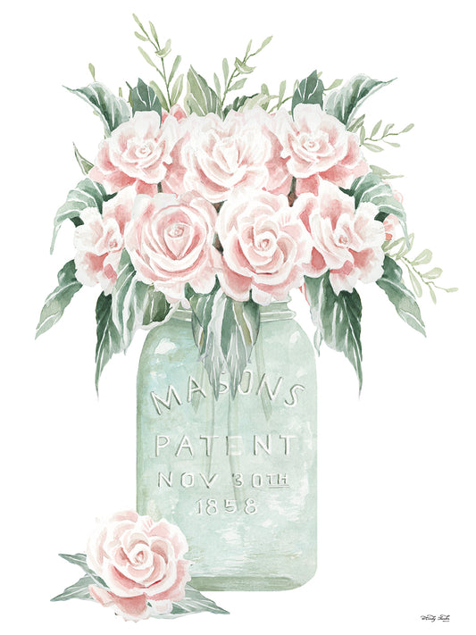 Jar of Roses Canvas Print