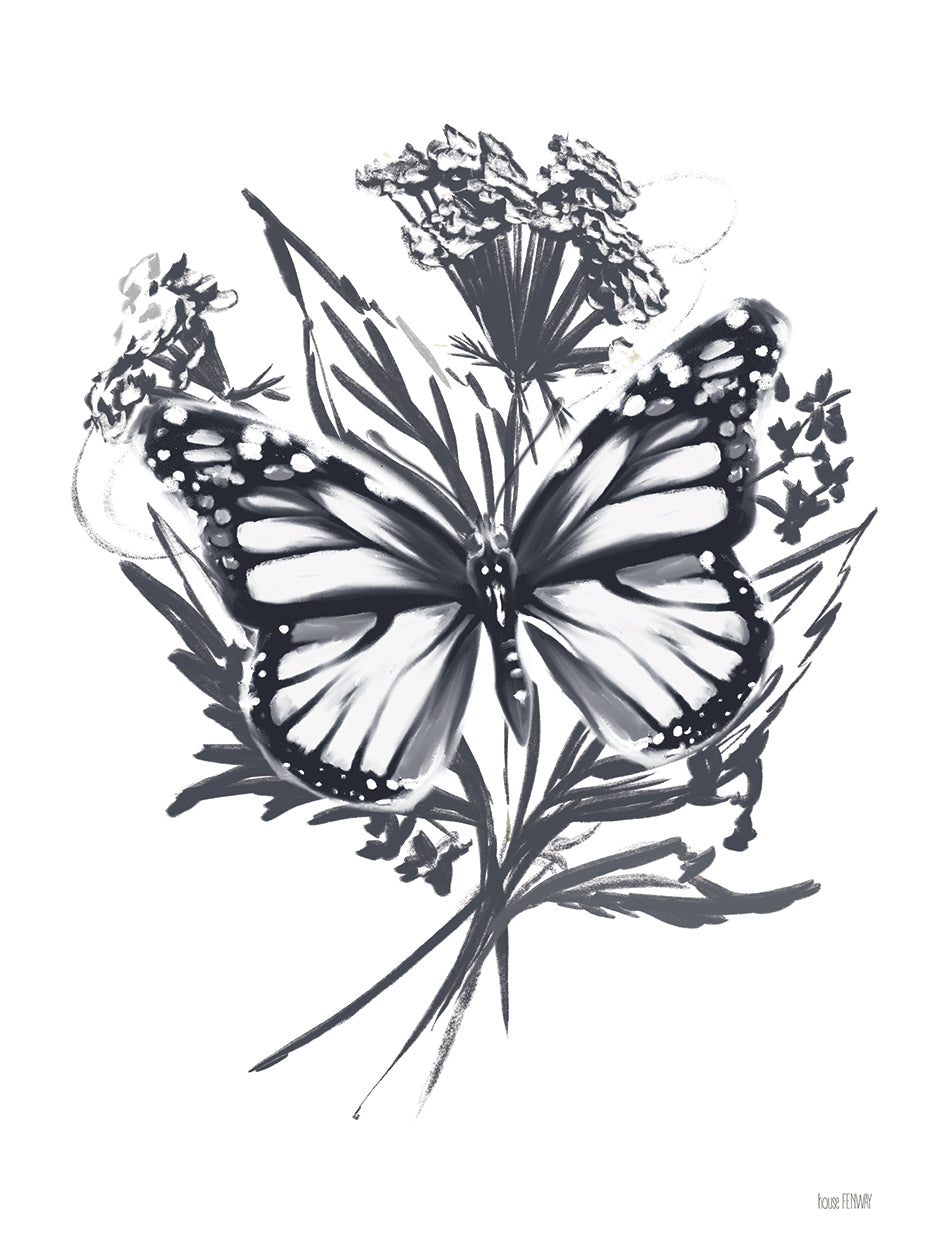 Black & White Butterfly