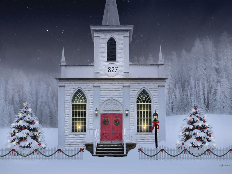 Christmas Church at Night