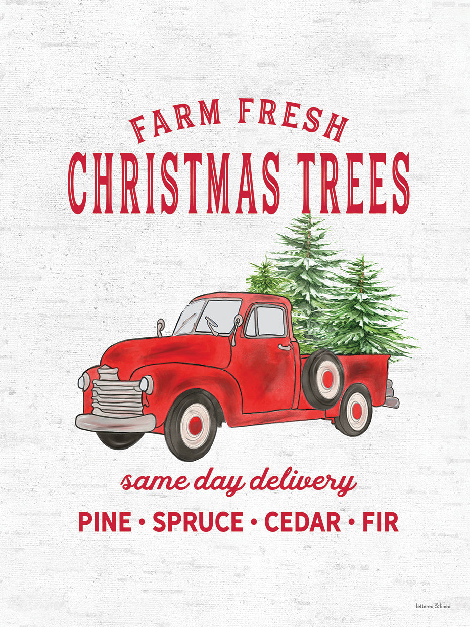 Christmas Trees Delivery Truck