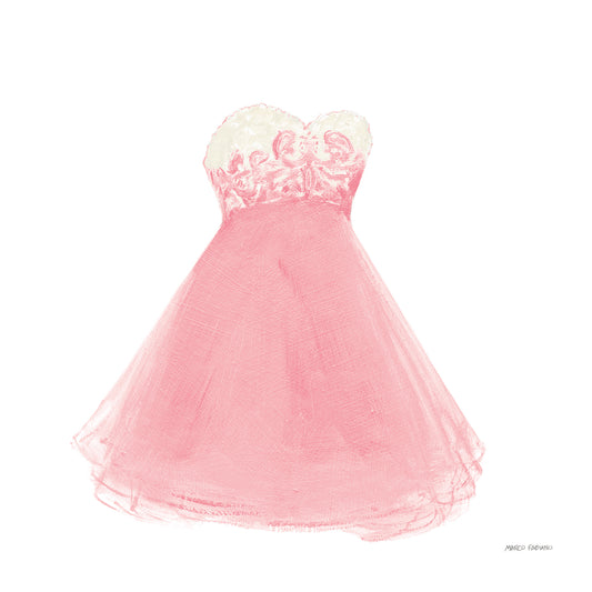 Pink Dress Fitting Canvas Print