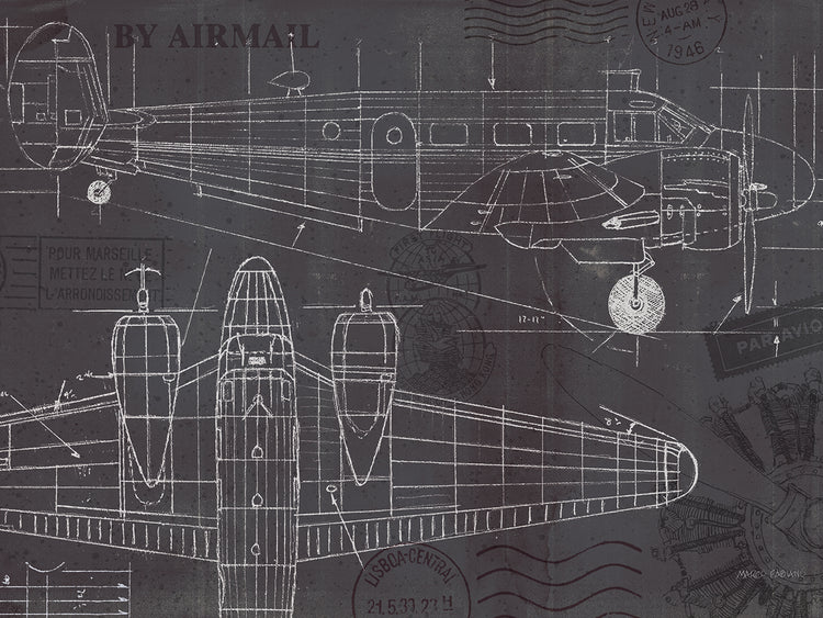 Plano de avión I Lienzo