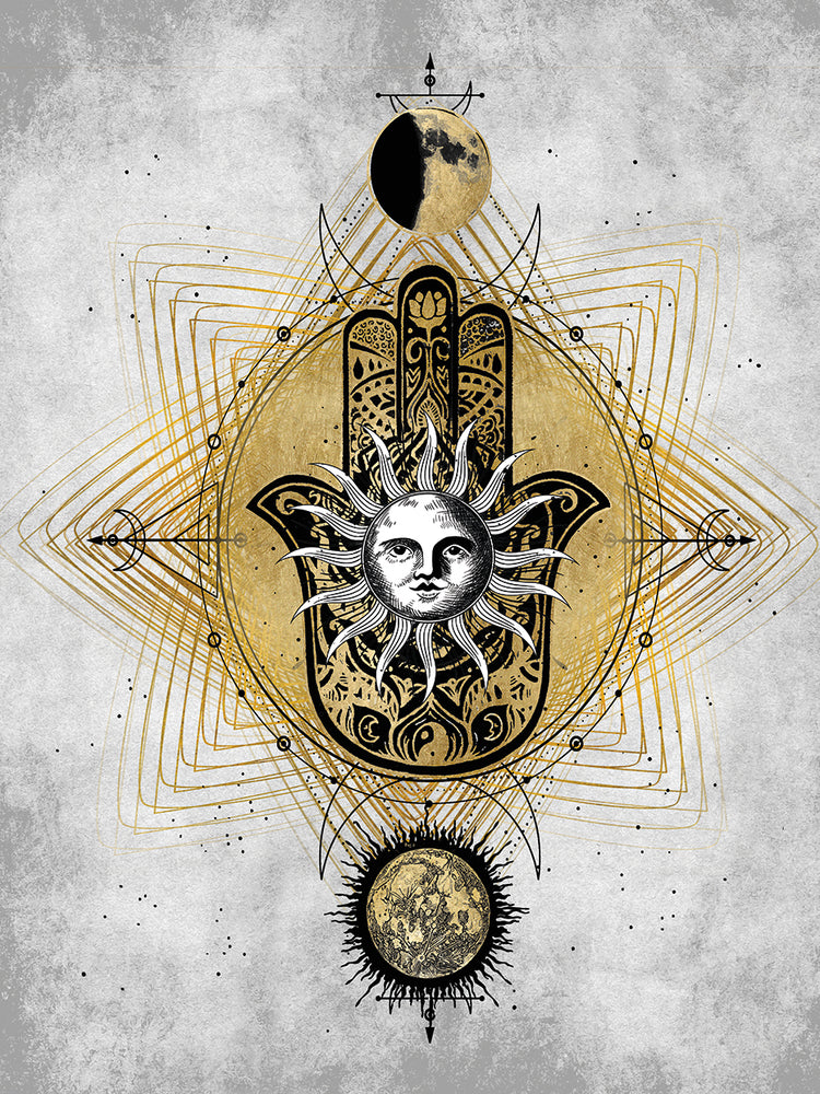 Hamsa Hand with Sun