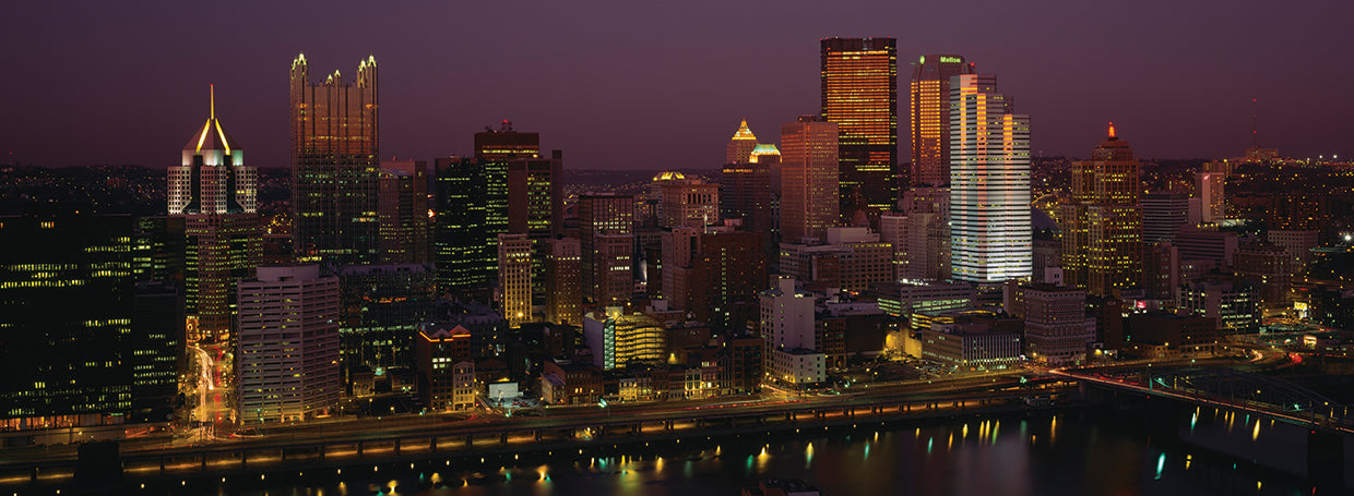 Por encima de las noches de Pittsburgh Lienzo