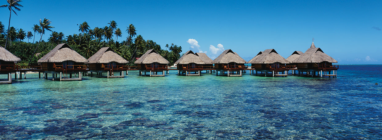 Cabañas de playa Bora Bora Lienzo