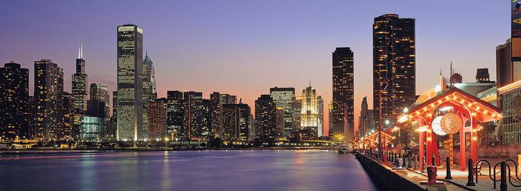 Noches de Navy Pier Lienzo