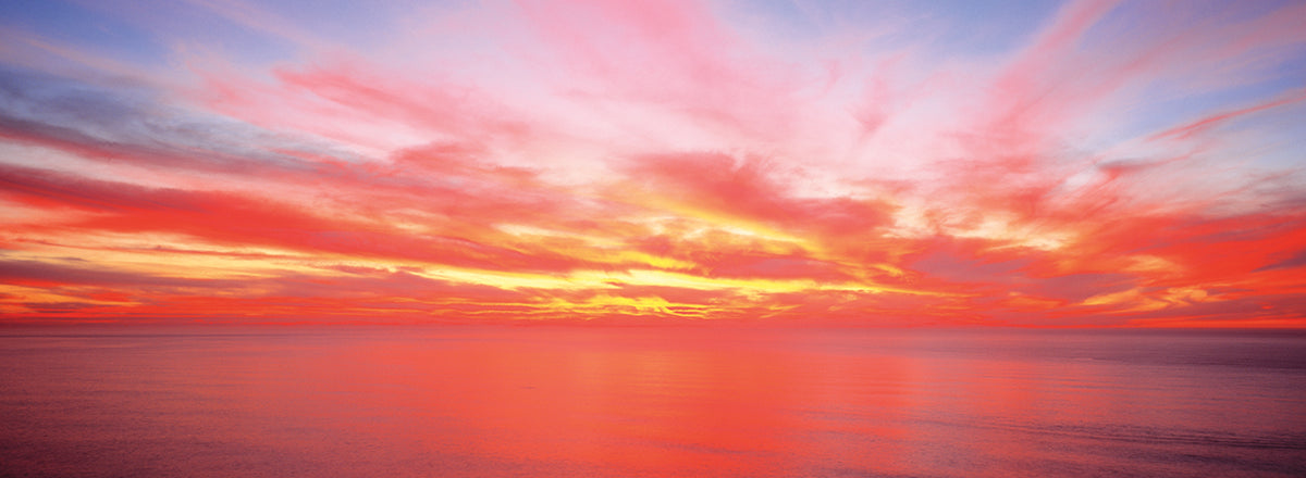 Fiery Red Sunset