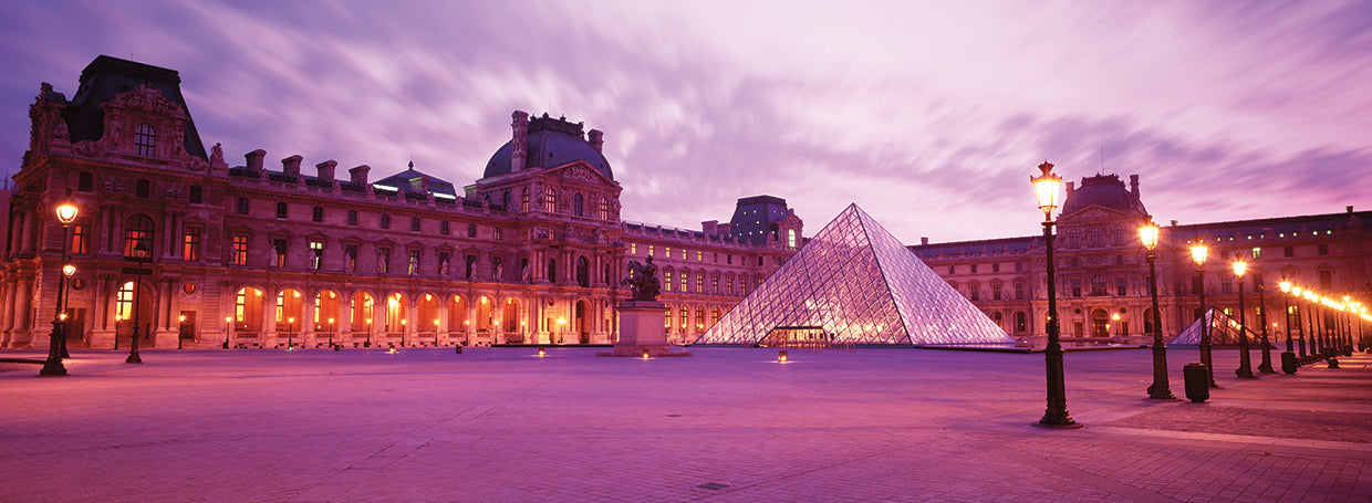 El Louvre al atardecer Lienzo