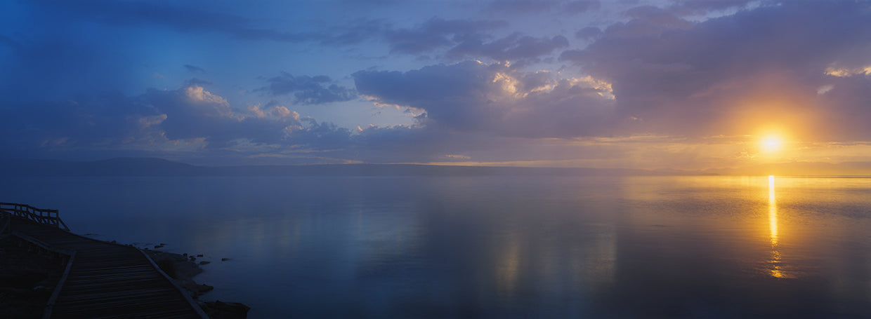 Amanecer del lago Yellowstone Lienzo