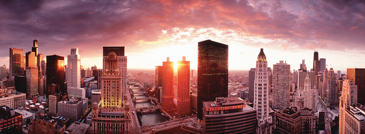 Sunset River View Chicago