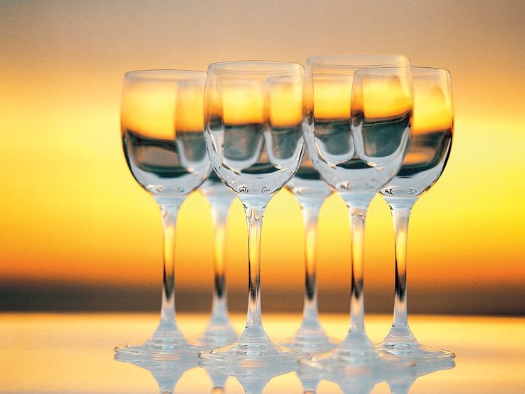 Copas de vino de noche Lienzo