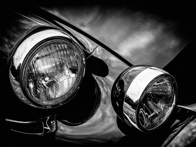Curvas de autos antiguos Lienzo
