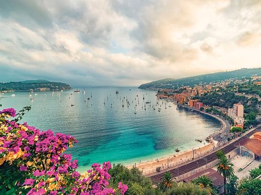 Spring On The French Riviera, Villefranche Sur Mer, France Canvas Print
