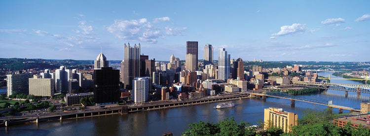 Vistas del río Pittsburgh Lienzo