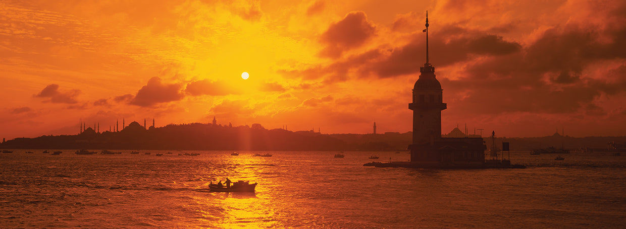 Mañana del río Estambul Lienzo