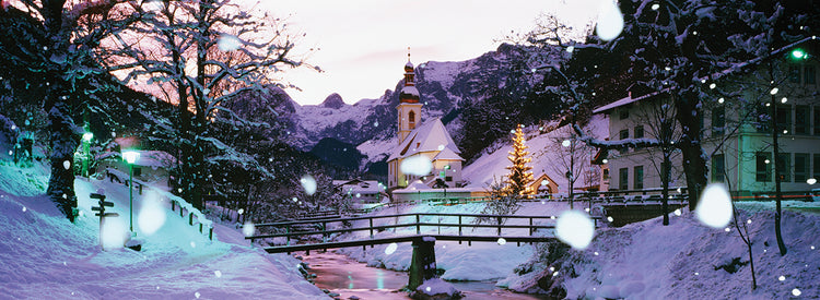 Snowy Bavarian Church