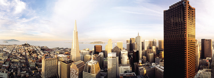 Puesta de sol del edificio Transamerica Lienzo