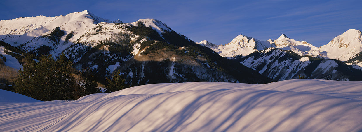 Sombras de la montaña Snowmass Lienzo