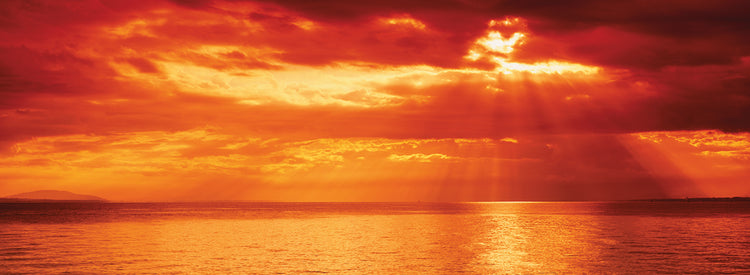 Orange over Lake Geneva