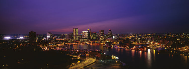 Noche aérea de Baltimore Lienzo