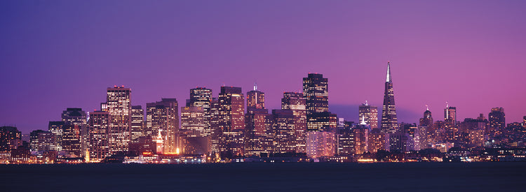 Púrpura san francisco Lienzo