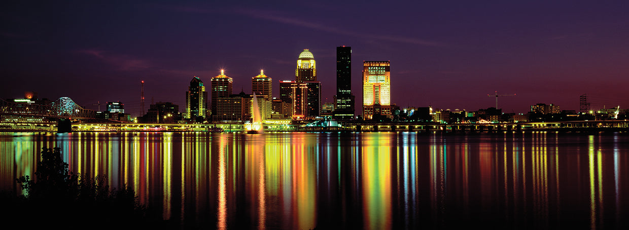 Líneas de luz de Louisville Lienzo