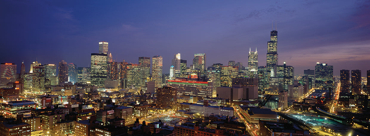 Hora de la noche de Chicago Lienzo