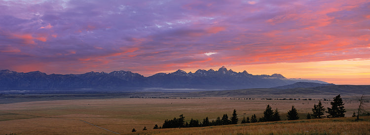 Anochecer de Jackson Hole Lienzo