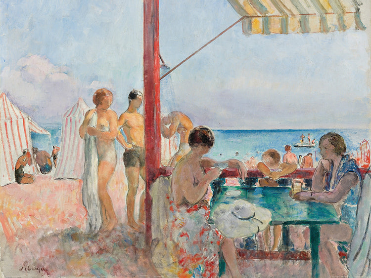 Le Bar Sur La Plage (1923-25) Lienzo