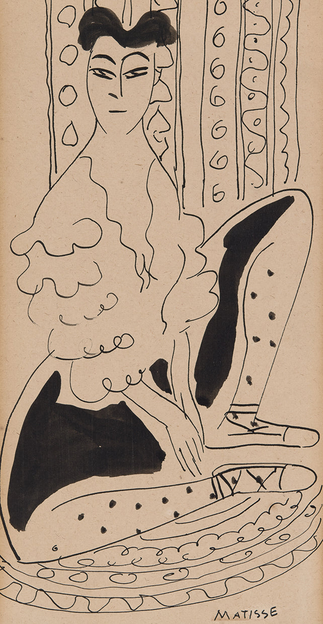 Portrait Of Janet Braguin In The Style Of Henri Matisse (Early 20th Century)