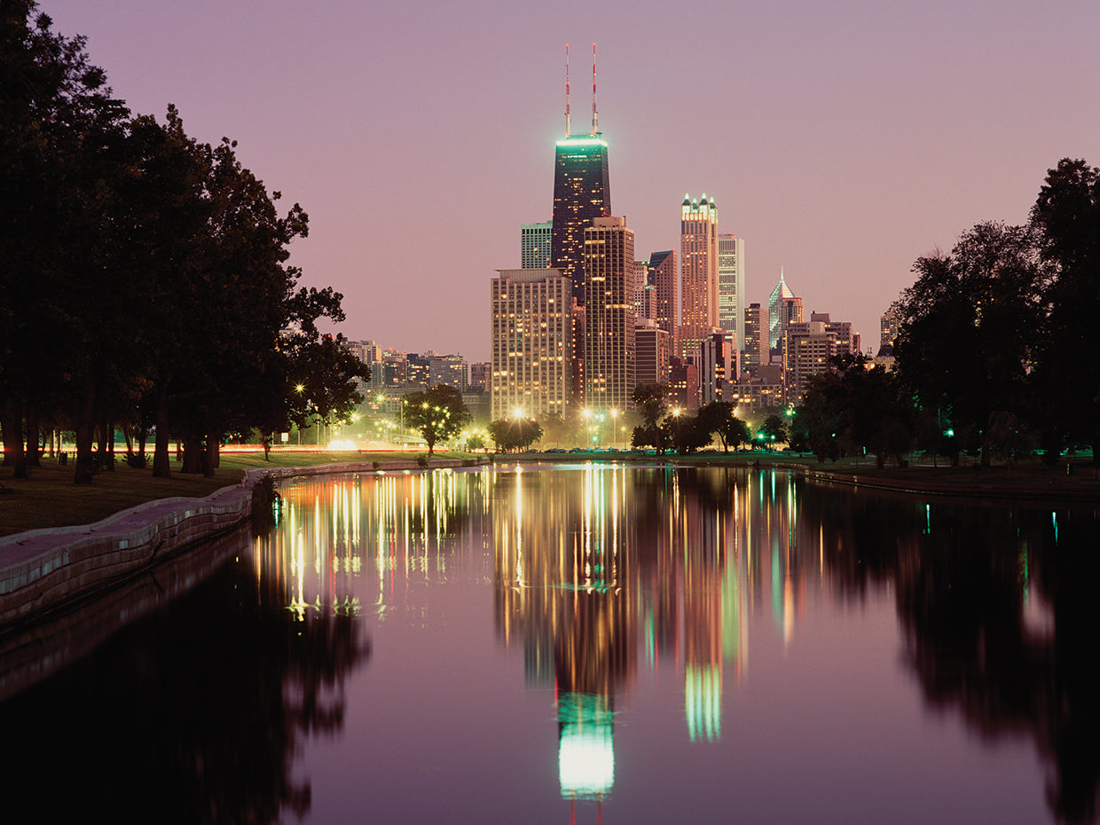 Chicago Night Reflections