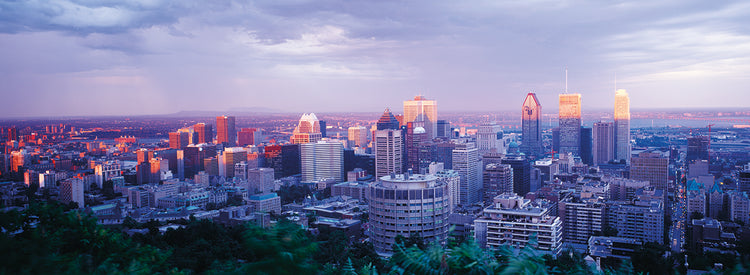 Anochecer en Montreal Lienzo