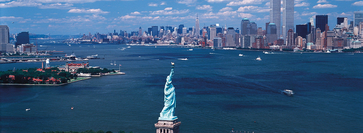 Liberty viendo Nueva York Lienzo