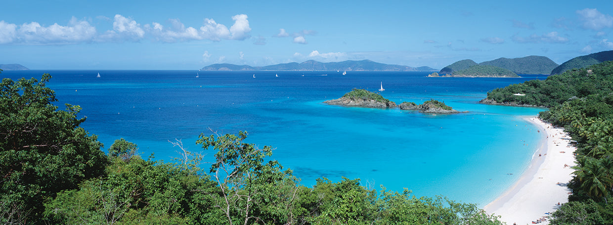 Aguas turquesas de Trunk Bay Lienzo
