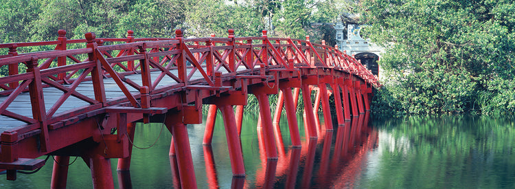 Puente en Hanoi, Vietnam Lienzo