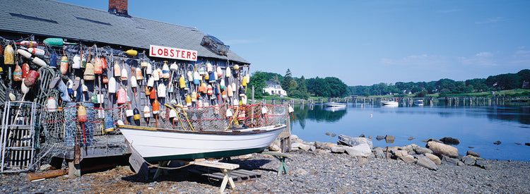 Cobertizo para botes en Maine Lienzo