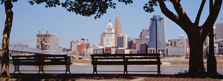 Banco del parque de Cincinnati Lienzo