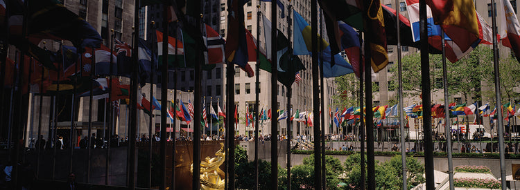 Rockefeller Plaza Flags