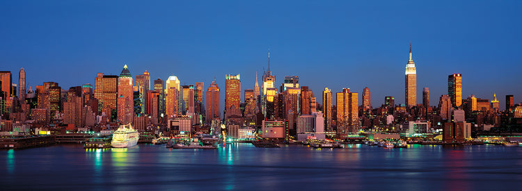 Colores del atardecer de Nueva York Lienzo