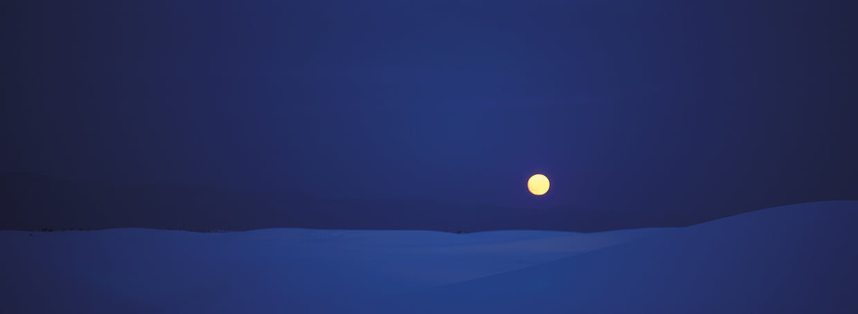 Luna llena sobre el desierto Lienzo