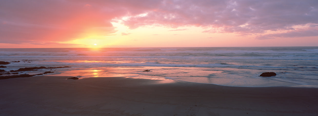 Sunset over Pacific Ocean