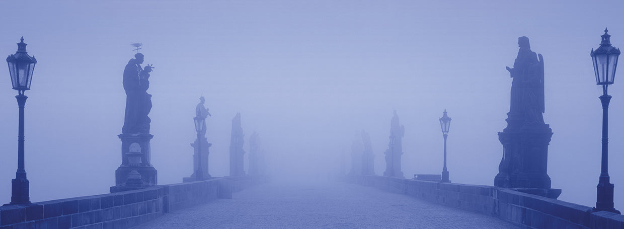 Puente de Carlos en la niebla Lienzo
