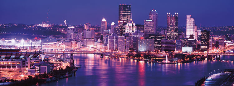 Pittsburgh al anochecer Lienzo