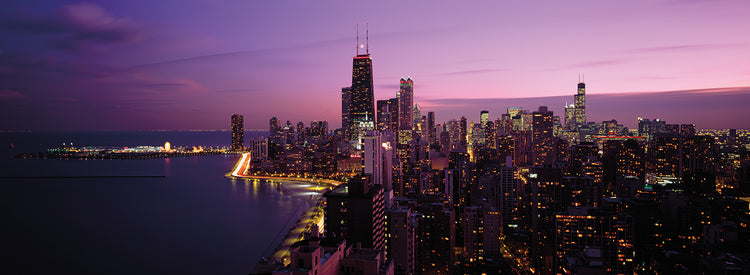 Chicago en el crepúsculo Lienzo
