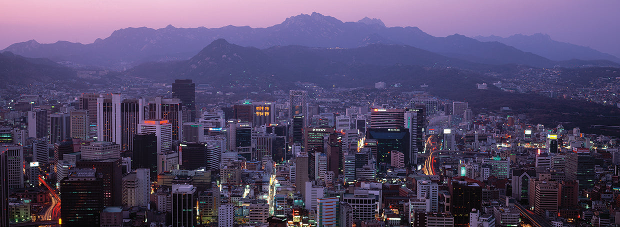 Puesta de sol coreana Lienzo