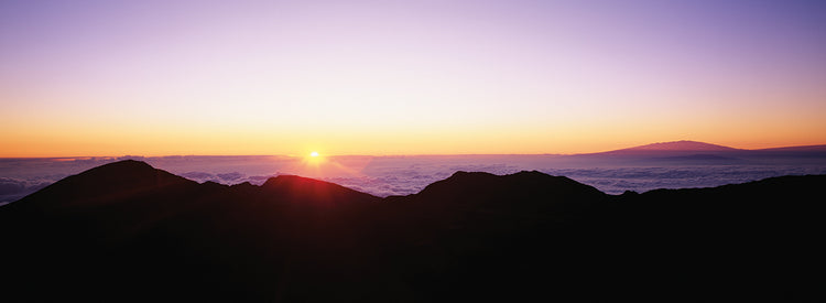 Siluetas de amanecer Lienzo